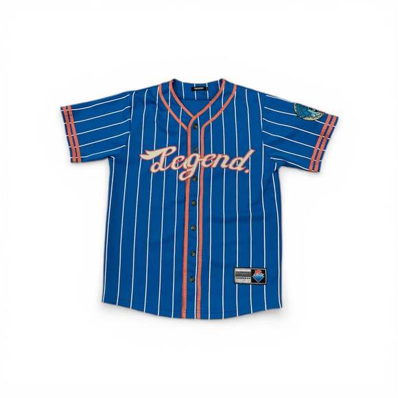 Pink+Dolphin Other - Pink + Dolphin 'Legend' Blue Pinstripe Jersey - Size M